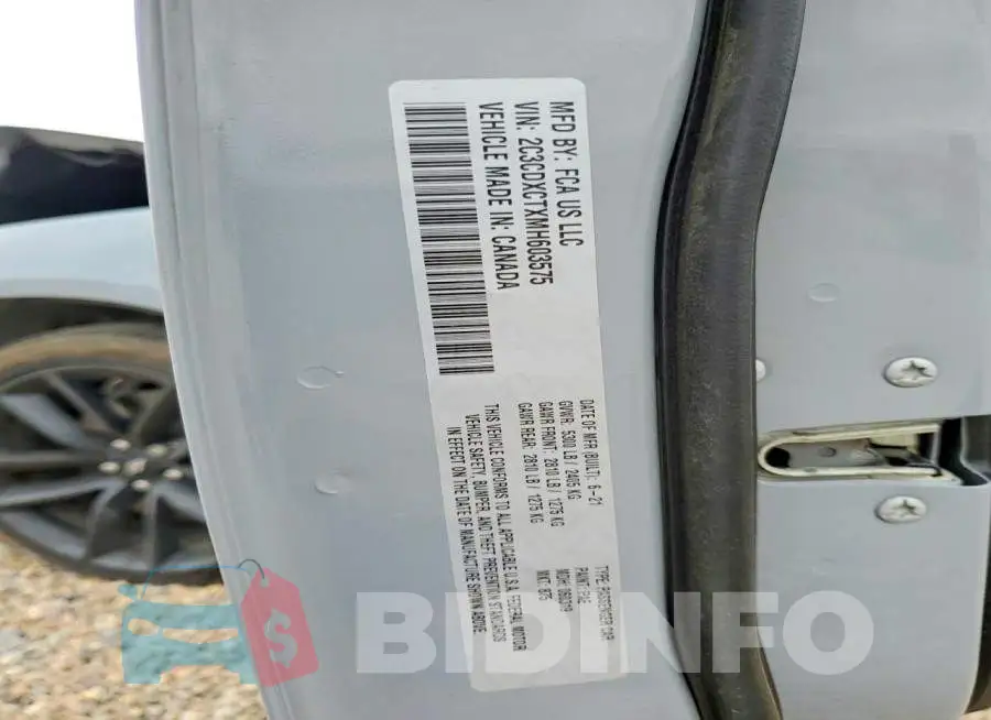 2C3CDXCTXMH603575 Photo# 13