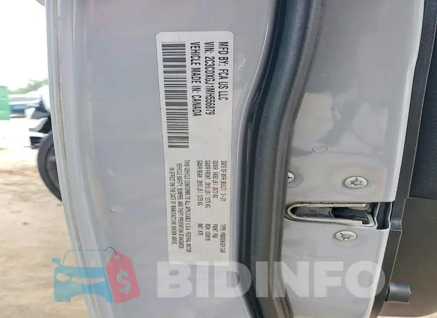 2C3CDXGJ1MH556879 Photo# 12