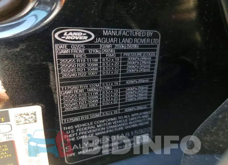 SALYJ2EX9TA815922 Photo# 14