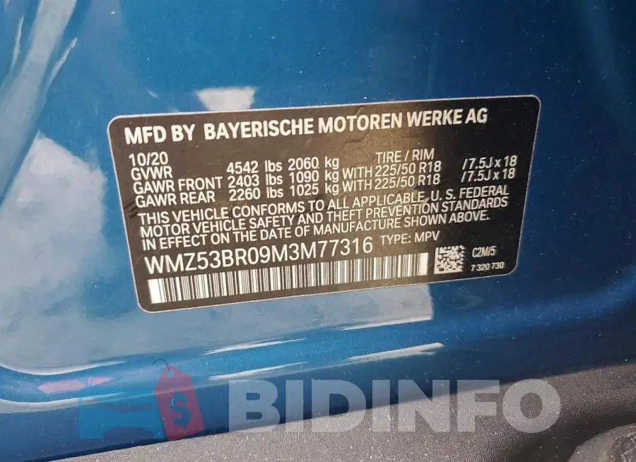 WMZ53BR09M3M77316 Photo# 13