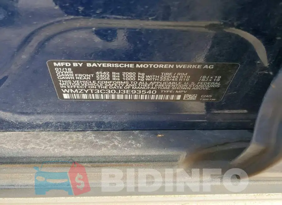 WMZYT3C30J3E93540 Photo# 12