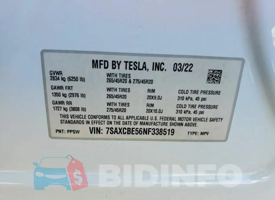 7SAXCBE56NF338519 Photo# 13