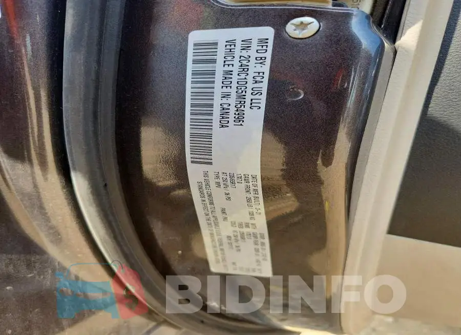 2C4RC1DG5MR549961 Photo# 13