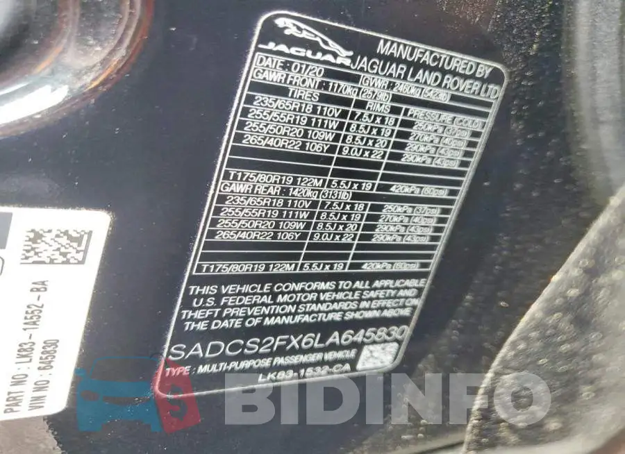 SADCS2FX6LA645830 Photo# 13