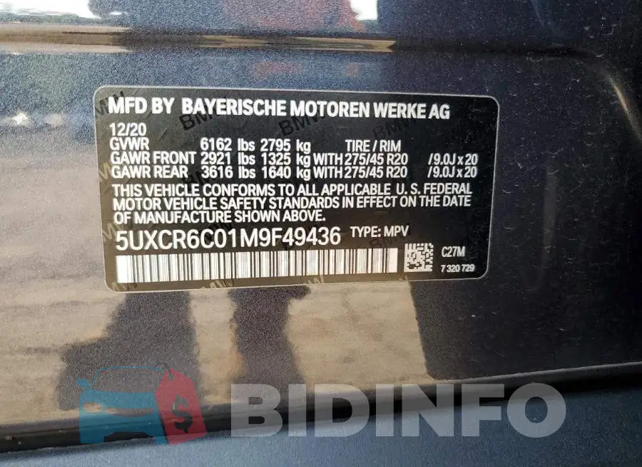 5UXCR6C01M9F49436 Photo# 13