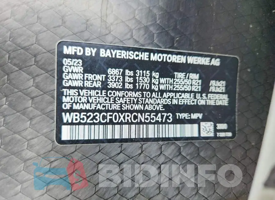 WB523CF0XRCN55473 Photo# 13