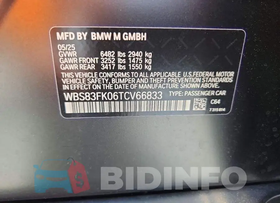 WBS83FK06TCV66833 Photo# 13