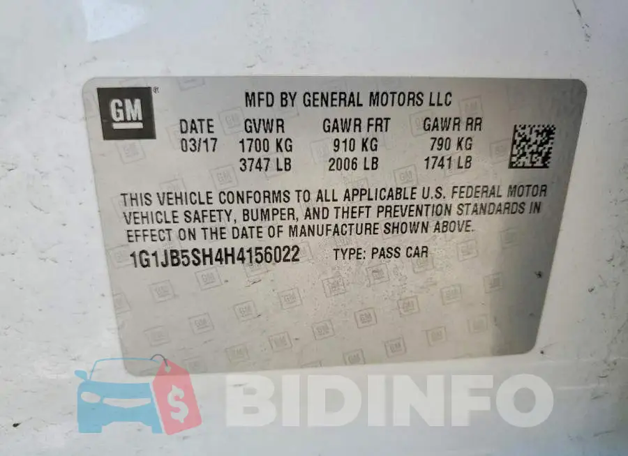 1G1JB5SH4H4156022 Photo# 12