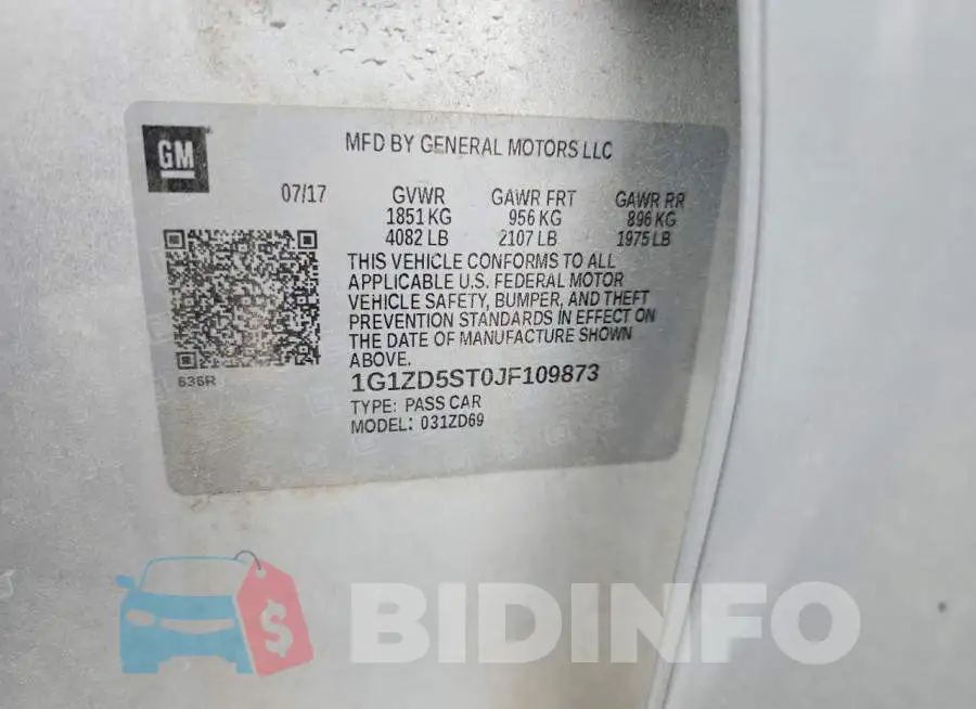 1G1ZD5ST0JF109873 Photo# 12