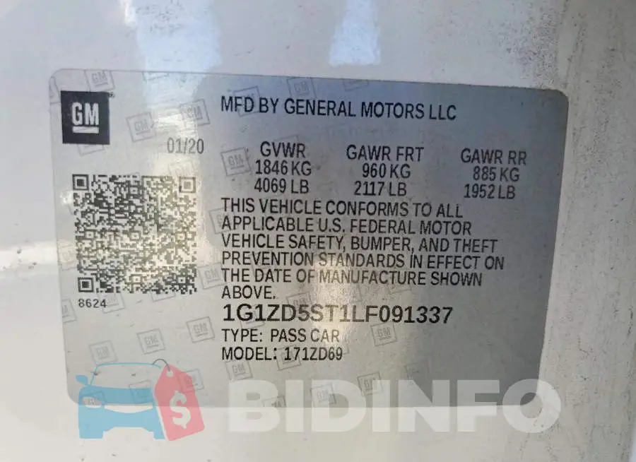 1G1ZD5ST1LF091337 Photo# 12