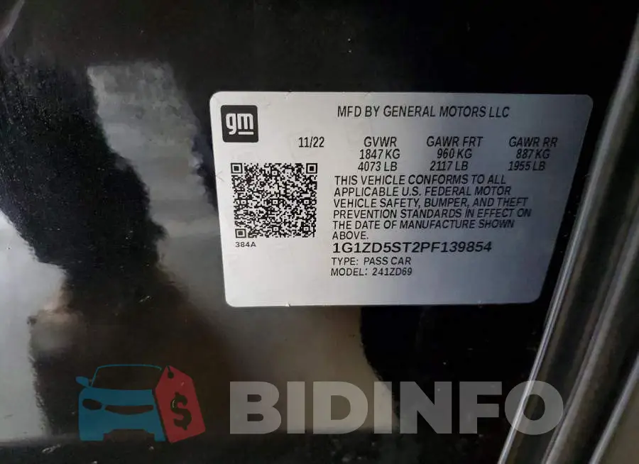1G1ZD5ST2PF139854 Photo# 13