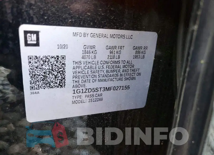 1G1ZD5ST3MF027155 Photo# 12