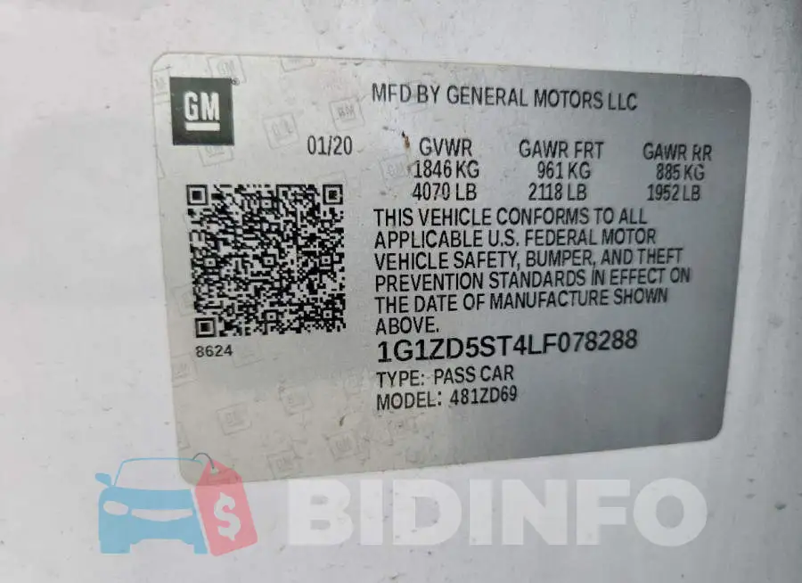 1G1ZD5ST4LF078288 Photo# 12