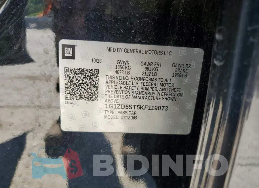 1G1ZD5ST5KF119073 Photo# 12
