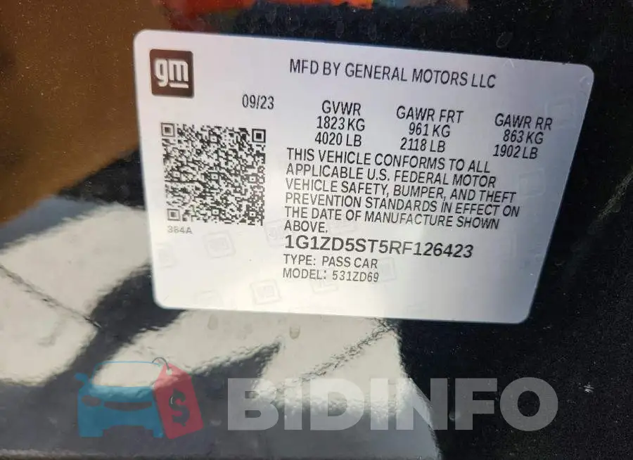 1G1ZD5ST5RF126423 Photo# 12