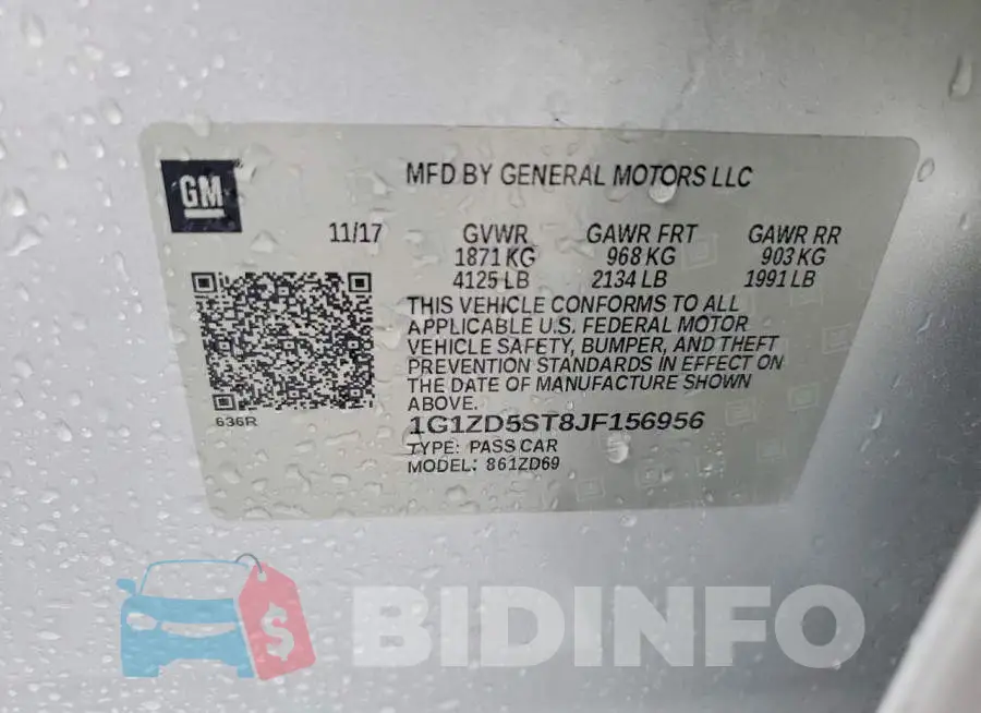 1G1ZD5ST8JF156956 Photo# 12