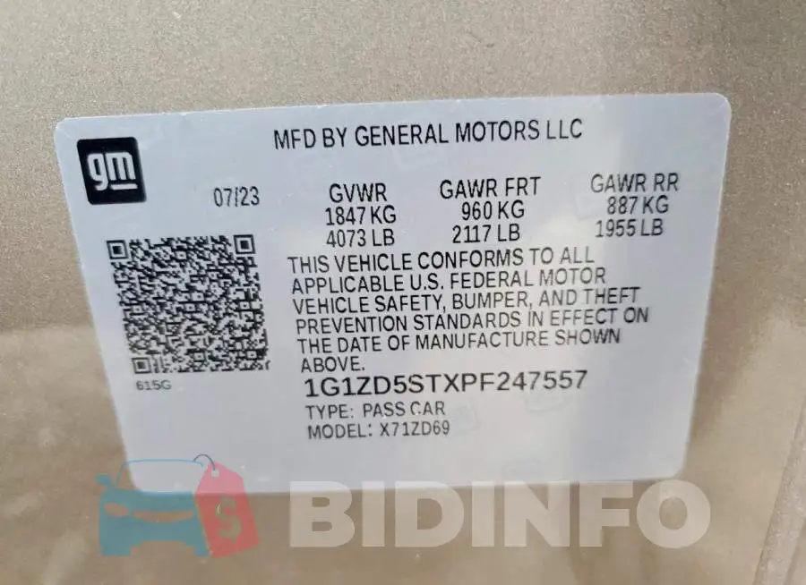 1G1ZD5STXPF247557 Photo# 12