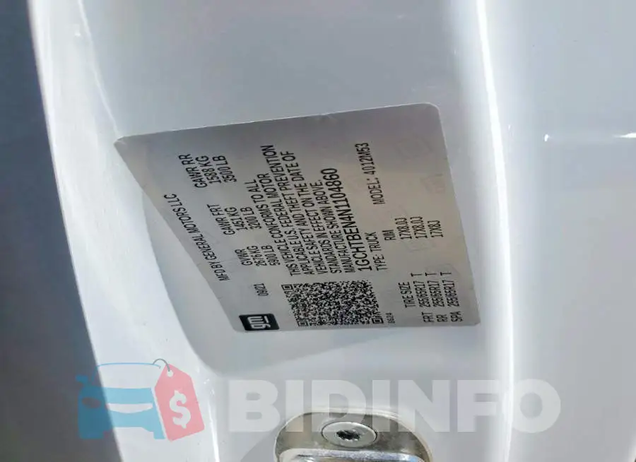 1GCHTBEN4N1104860 Photo# 12