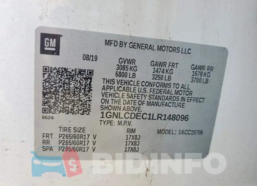 1GNLCDEC1LR148096 Photo# 12