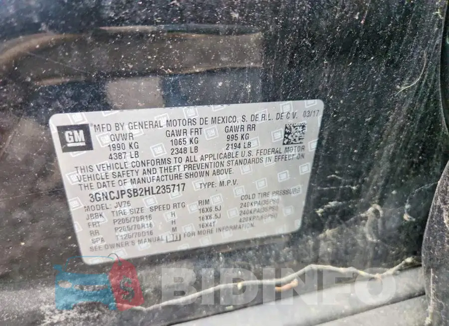 3GNCJPSB2HL235717 Photo# 13