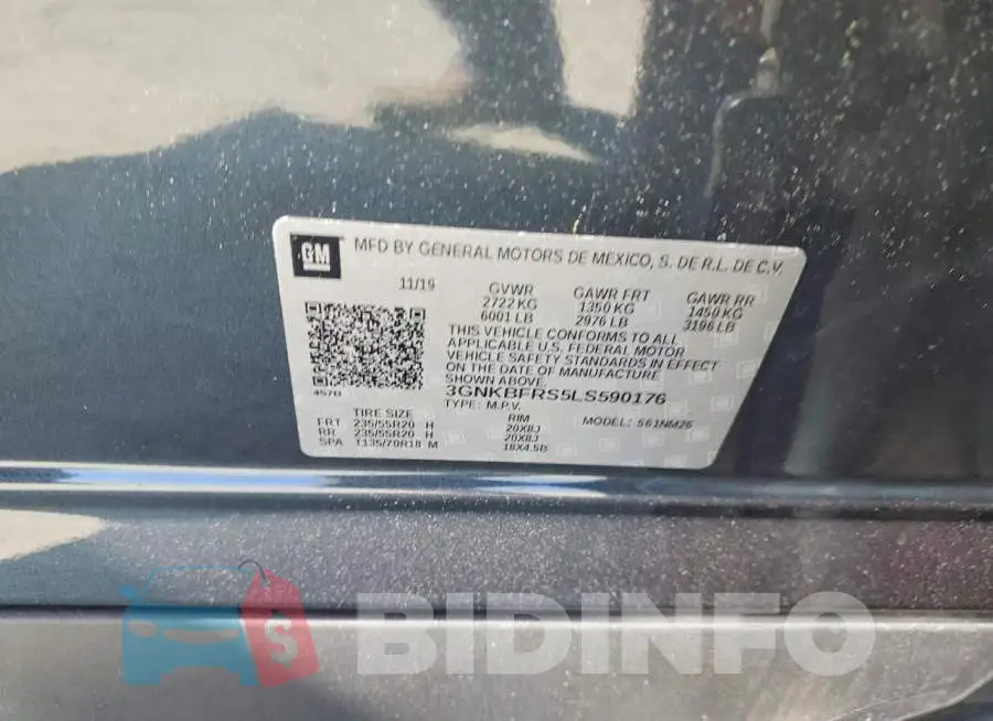 3GNKBFRS5LS590176 Photo# 13