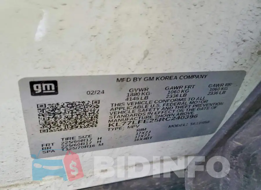 KL77LFE25RC240396 Photo# 14