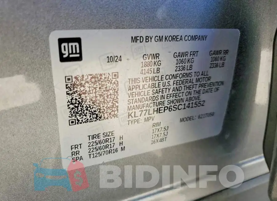 KL77LHEP6SC141552 Photo# 12
