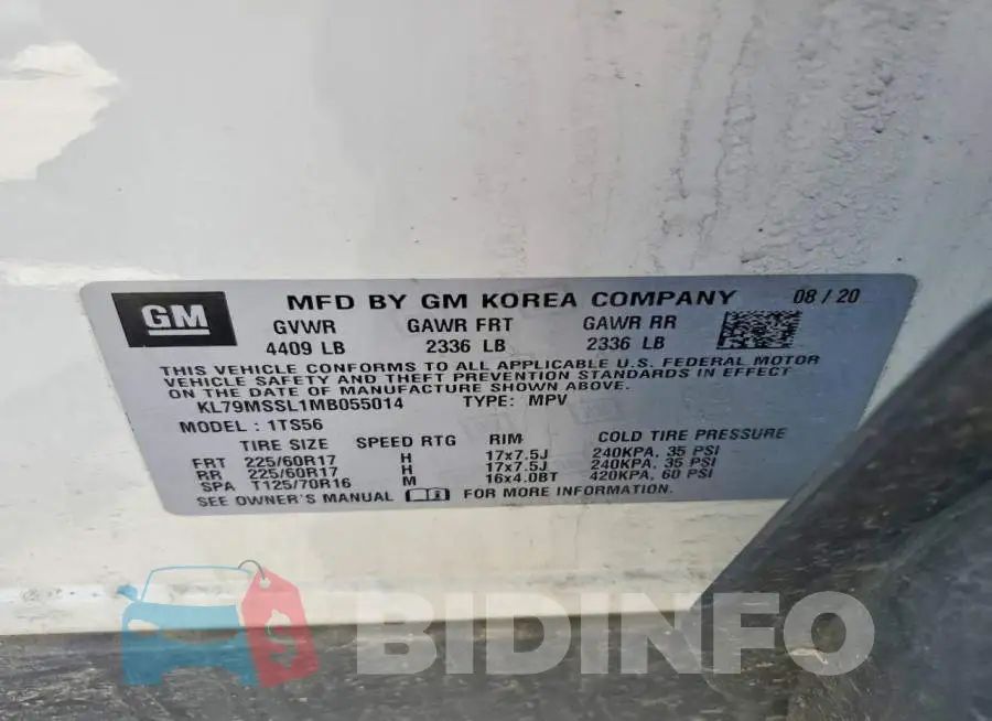 KL79MSSL1MB055014 Photo# 13