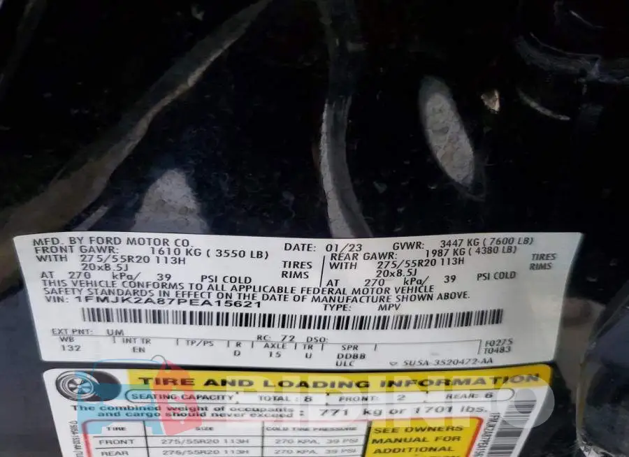 1FMJK2A87PEA15621 Photo# 14