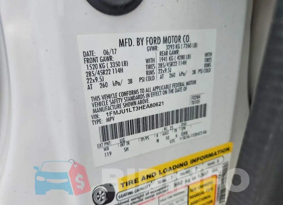 1FMJU1LT3HEA80621 Photo# 13