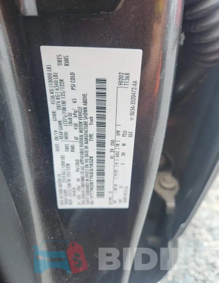 1FT7W2BT7KEG19328 Photo# 12