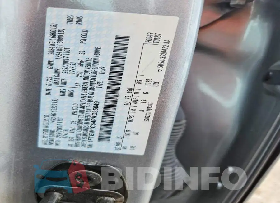 1FTEW1C54PKD35049 Photo# 12