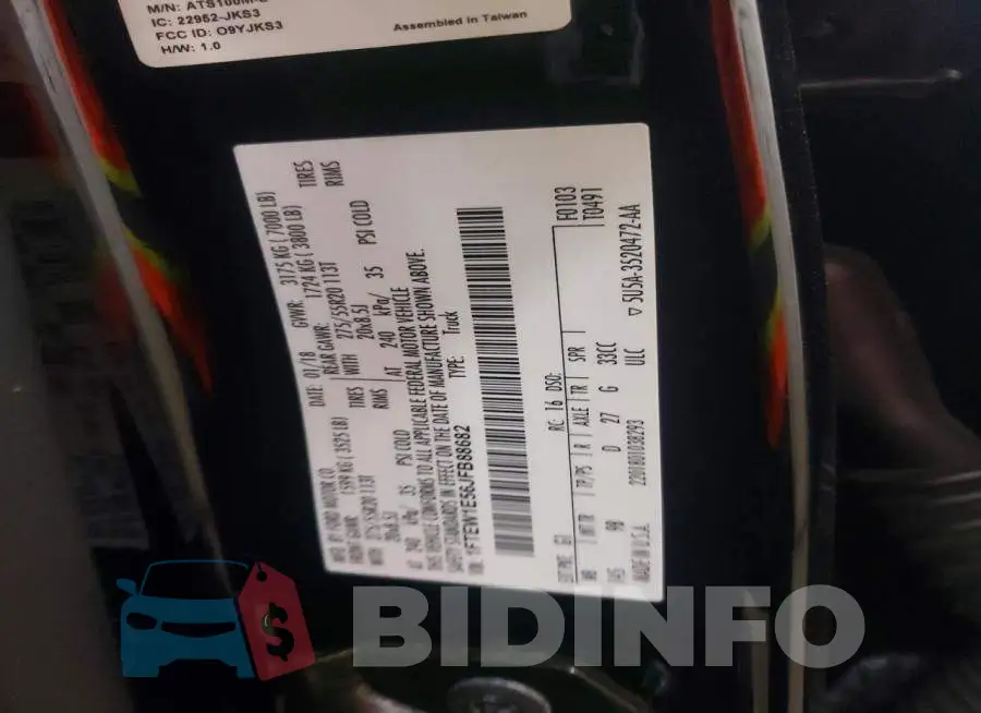 1FTEW1E56JFB88682 Photo# 13