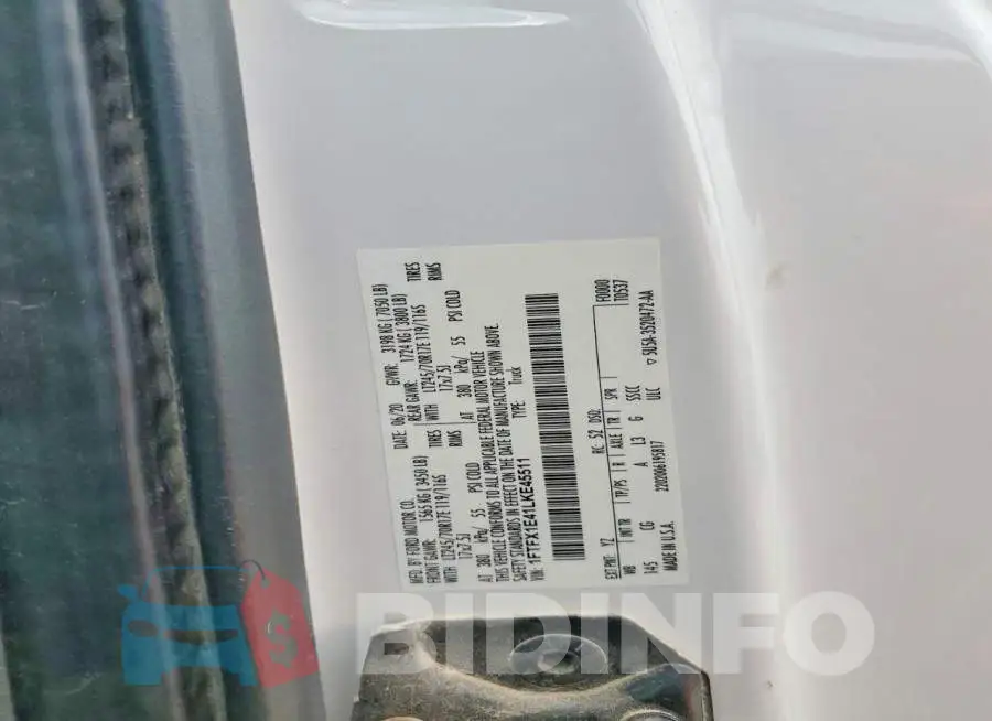 1FTFX1E41LKE45511 Photo# 12