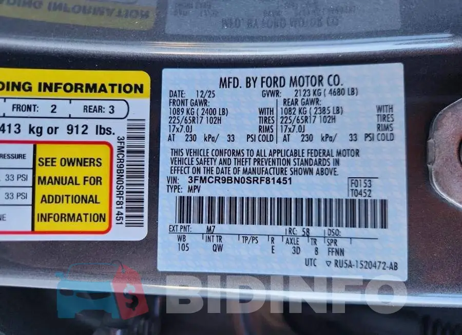 3FMCR9BN0SRF81451 Photo# 13