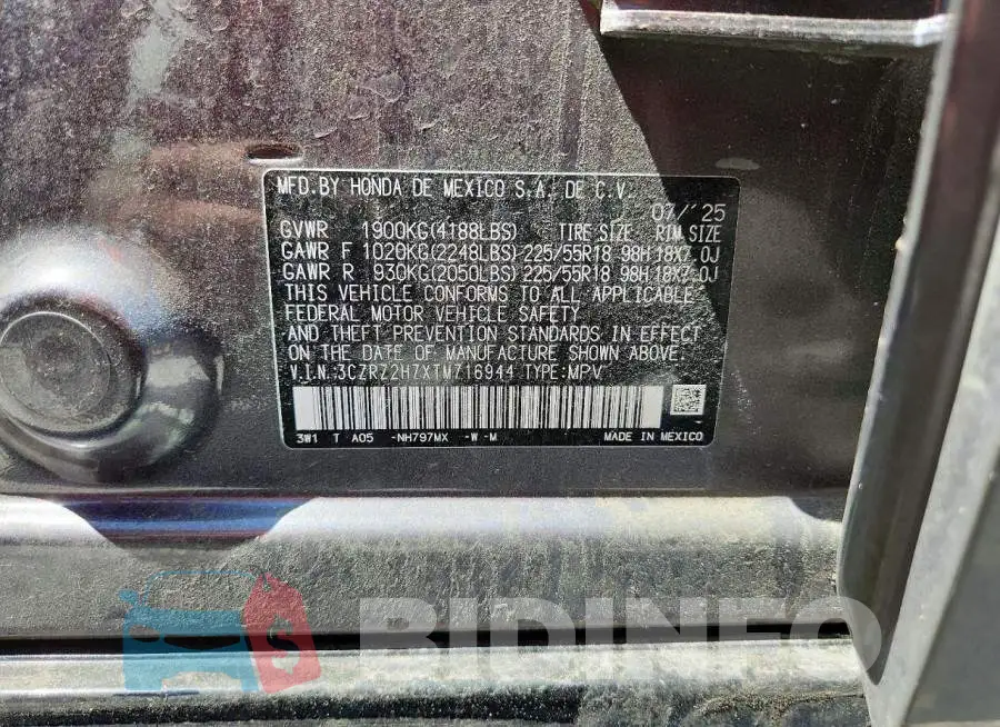 3CZRZ2H7XTM716944 Photo# 14
