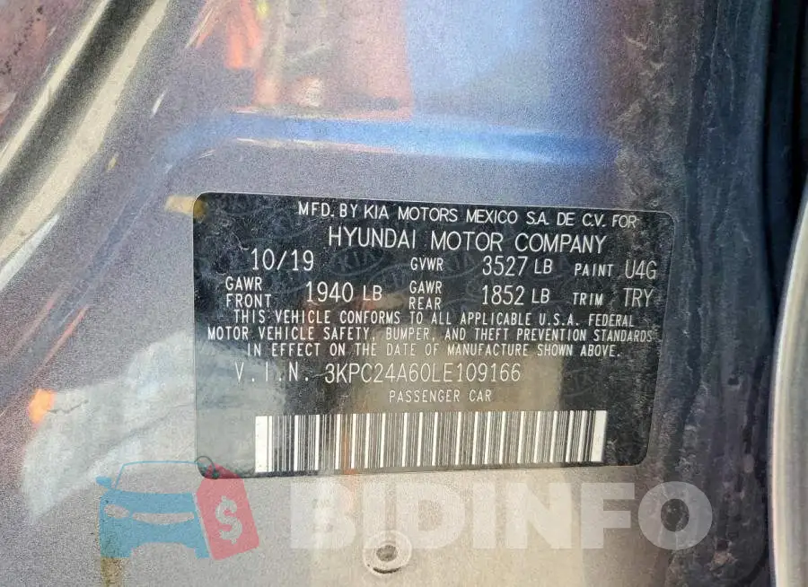 3KPC24A60LE109166 Photo# 12