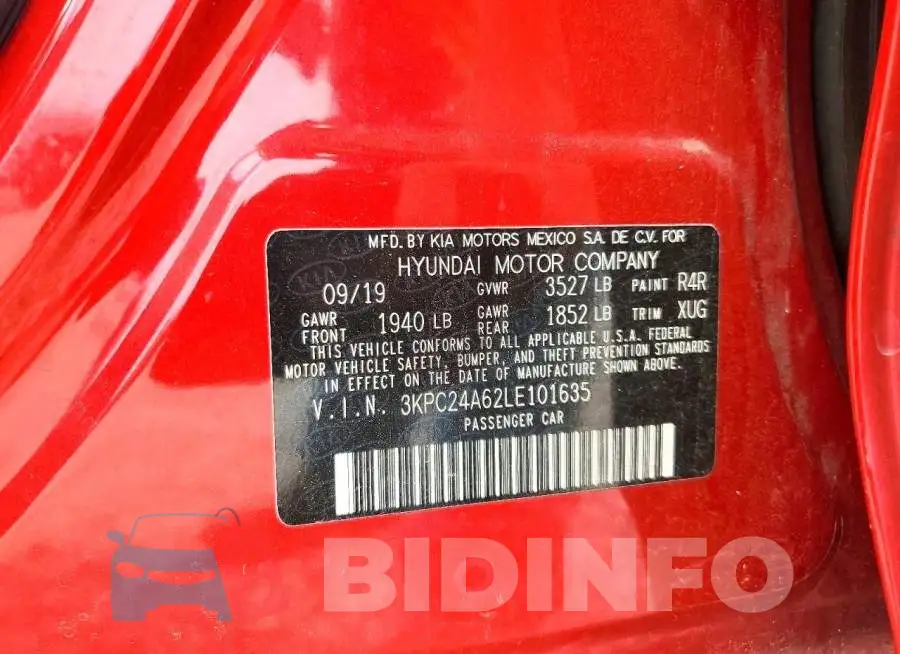 3KPC24A62LE101635 Photo# 12