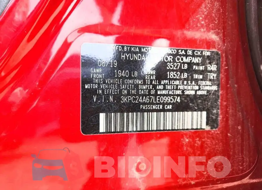 3KPC24A67LE099574 Photo# 12