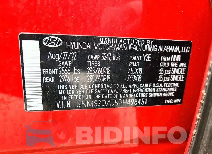 5NMS2DAJ5PH498451 Photo# 13