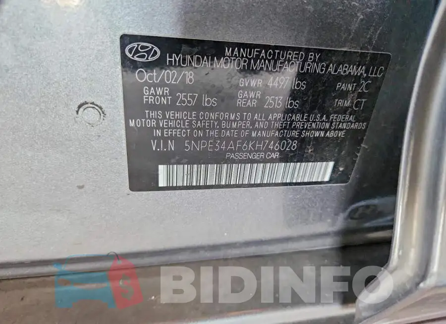 5NPE34AF6KH746028 Photo# 12