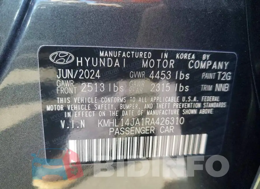 KMHL14JA1RA426310 Photo# 12