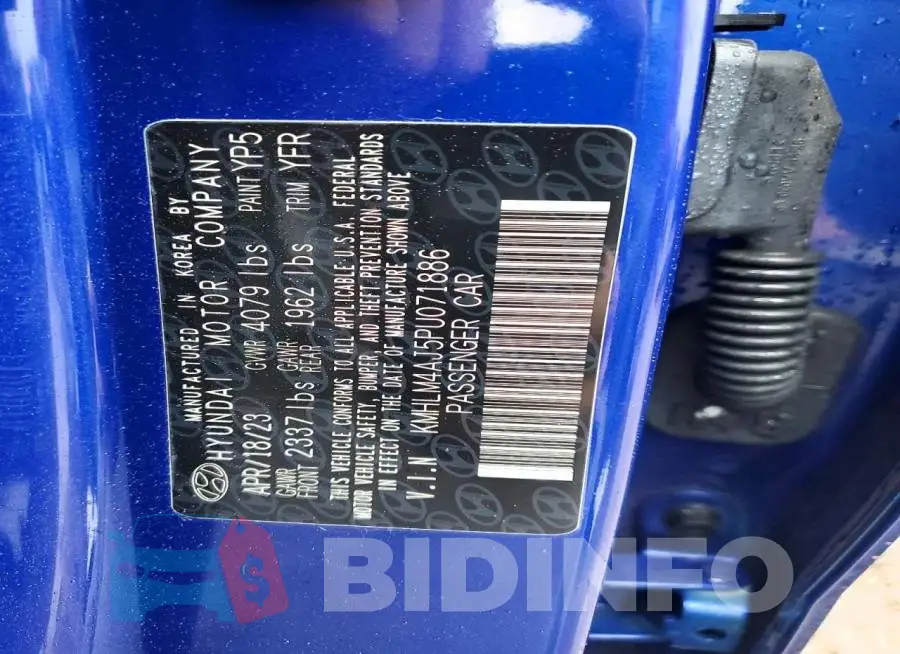 KMHLM4AJ5PU071886 Photo# 12