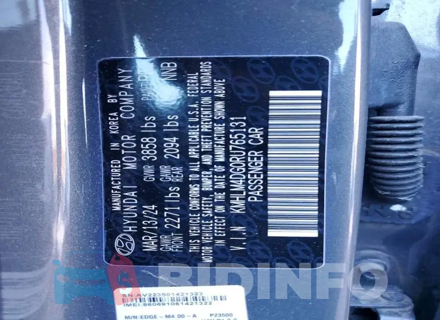 KMHLM4DG0RU765131 Photo# 13