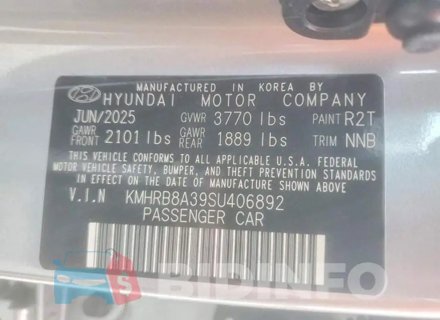 KMHRB8A39SU406892 Photo# 14