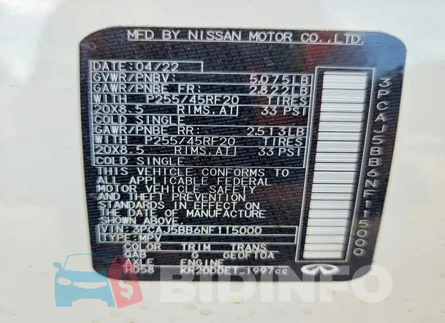 3PCAJ5BB6NF115000 Photo# 13