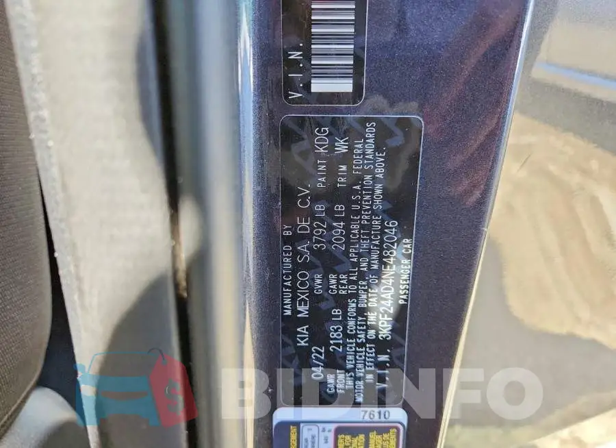3KPF24AD4NE482046 Photo# 12