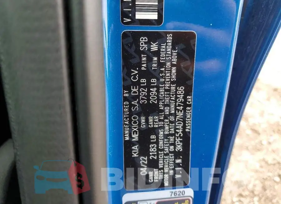 3KPF54AD7NE479486 Photo# 12