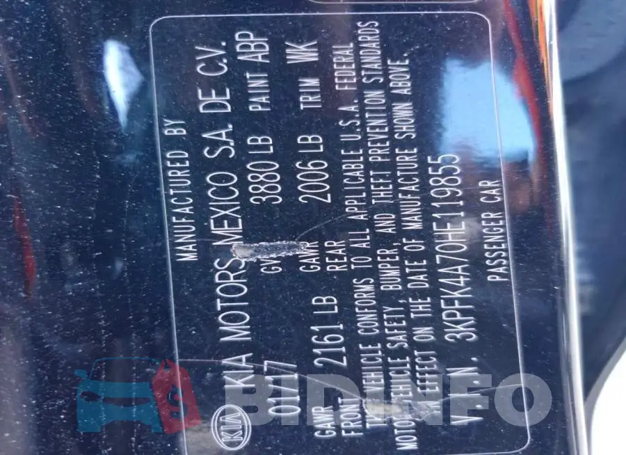 3KPFK4A70HE119855 Photo# 13