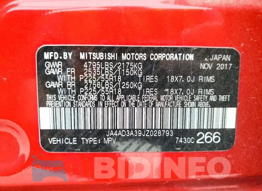 JA4AD3A39JZ028793 Photo# 12